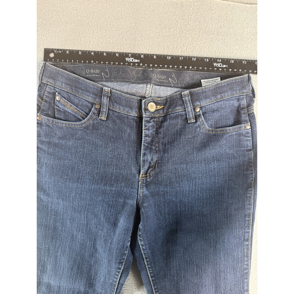 Wrangler Q-Baby Jeans Womens 31 Medium Wash Mid Rise Bootcut Stretch WRQ20DD - Picture 4 of 9